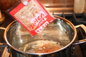 Adding Bonito Flakes